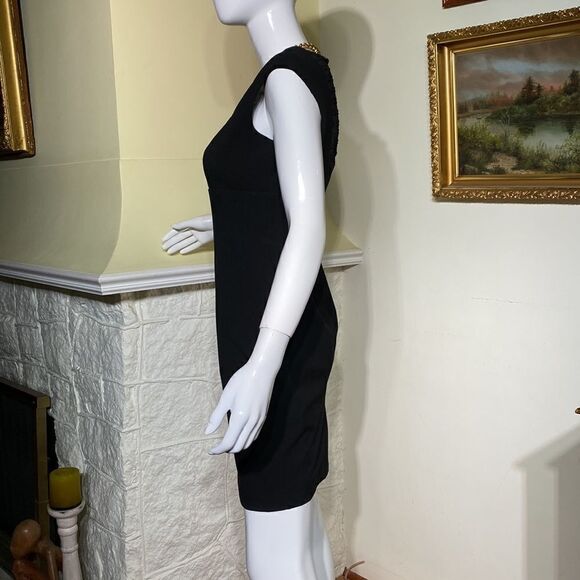 Calvin Klein LBD Black Mini Cocktail Dress - Picture 9 of 11